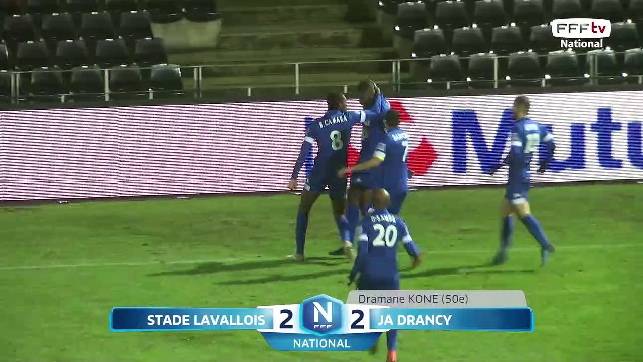 J20: Stade Lavallois - JA Drancy (4-3), le résumé