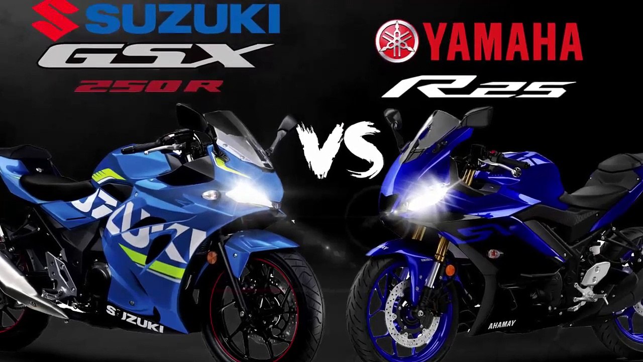 New Suzuki GSX-R250 / R300 Model 2019 Compare With Yamaha R25 / R3 2019 |  Mich motorcycle - Dailymotion Video