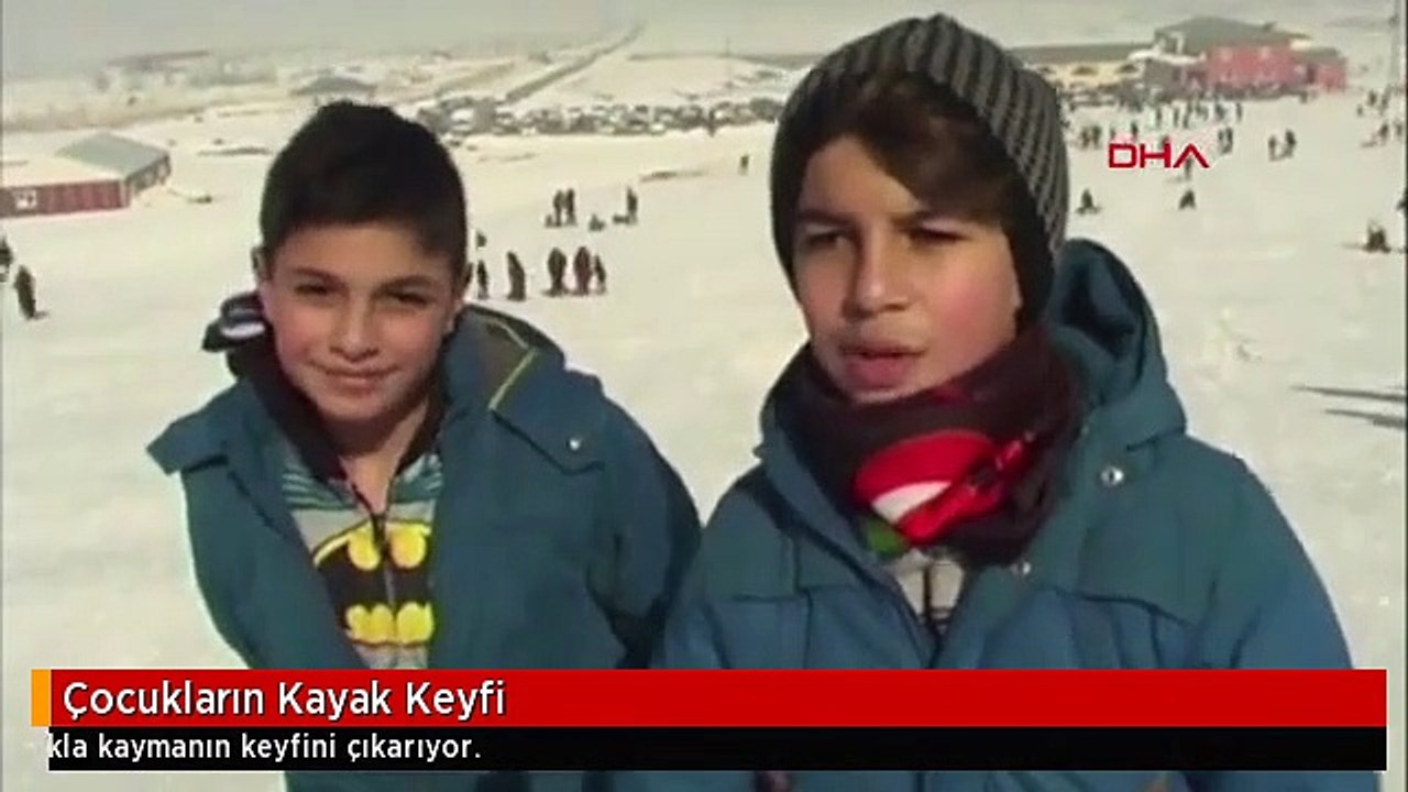 Çocukların Kayak Keyfi