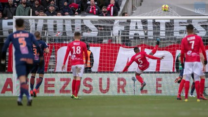 Les buts du derby Nîmes-Montpellier (1-1)