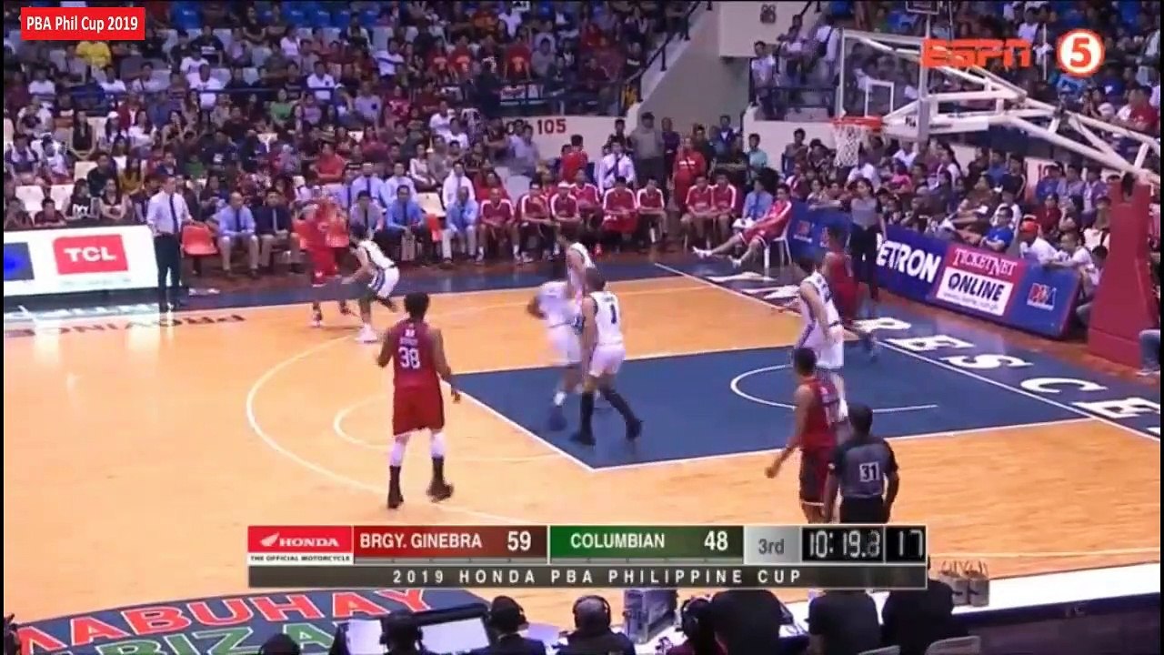 Ginebra vs Columbian - 3rd Qtr February 2, 2019 - Eliminations PBA Philippine Cup 2019