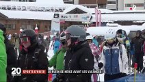 Sports d'hiver : la neige ravit les skieurs des Menuires