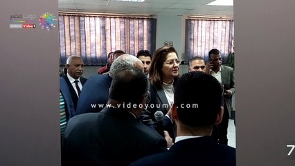 وزيرة التخطيط تفتتح 4 مراكز تكنولوجية بالفيديو كونفراس