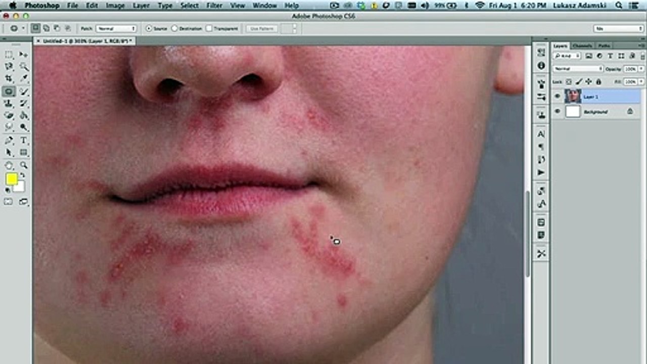 How to use a Patch Tool in Photoshop