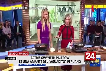 EEUU: actriz Gwyneth Paltrow mostró preparación un aguadito de pollo