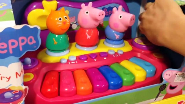 Peppa Pig Piano Keyboard with Characters Brother George Pig Candy Cat Learn to Play Music Demo