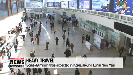 Millions travel nationwide in Korea to see their families around Lunar New Year