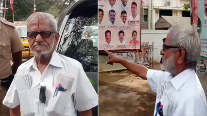 Traffic Ramasamy protest: பேனர்களை அகற்றச்சொல்லி டிராபிக் ராமசாமி போராட்டம்