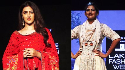 Lakme Fashion Week: Kubbra Sait, Aahana Kumra and others walk the Ramp|FilmiBeat