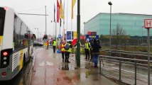 Les Gilets Jaunes bloquent le magasin Ikea d Anderlecht