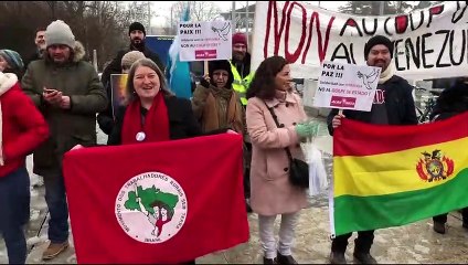 BM önünde ABD'ye Venezuela protestosu - CENEVRE