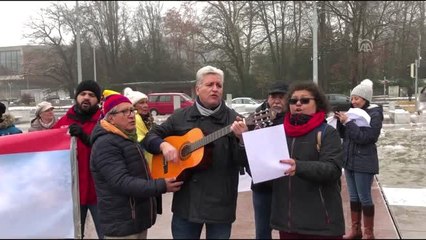 BM Önünde ABD'ye Venezuela Protestosu - Cenevre
