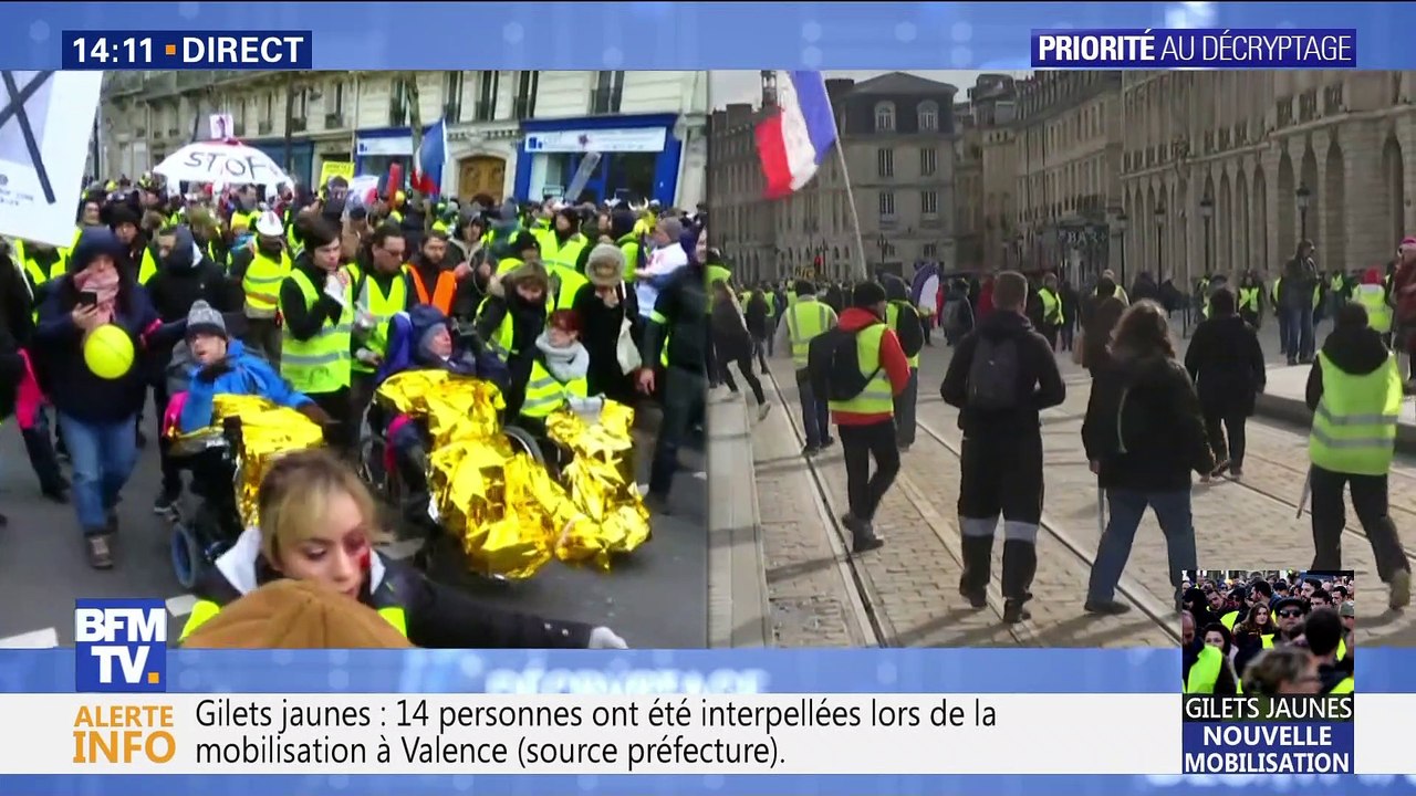 Gilets jaunes Acte XII : une marche pour les blessés  (1/2)