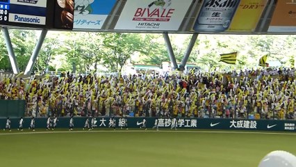 3塁側までも！ 阪神タイガース 風船飛ばし 西武ドーム 2014.6.15