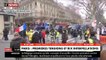 Les incidents qui se déroulent à Paris depuis maintenant plus d'une heure, Place de la République - le 2 fevrier 2019