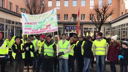Acte XII : les gilets jaunes en soutien de la maternité de Thann