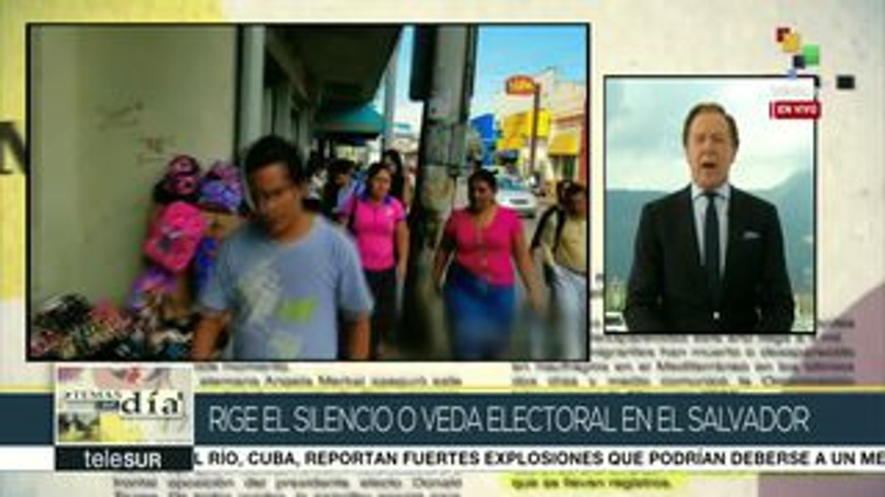 Rige veda electoral en El Salvador previa a elecciones presidenciales