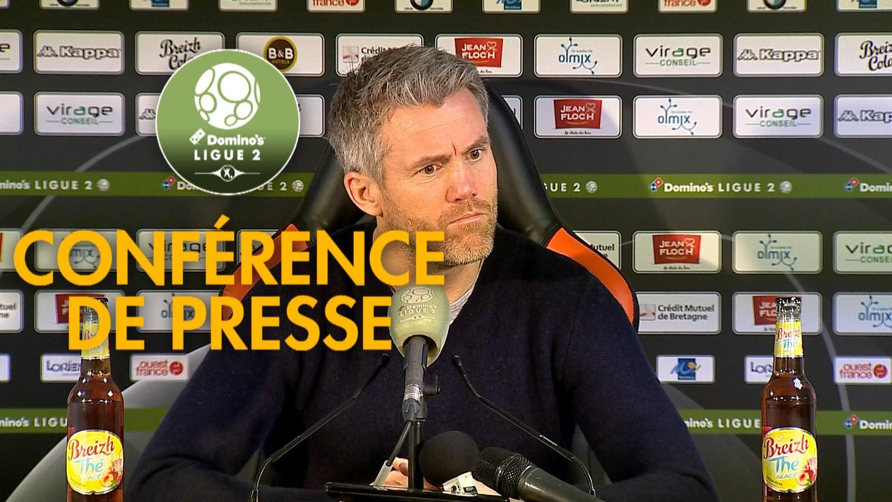 Conférence de presse FC Lorient - AC Ajaccio (1-0) : Mickaël LANDREAU (FCL) - Olivier PANTALONI (ACA) - 2018/2019