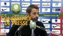 Conférence de presse Châteauroux - Grenoble Foot 38 (2-2) : Nicolas USAI (LBC) - Philippe  HINSCHBERGER (GF38) - 2018/2019