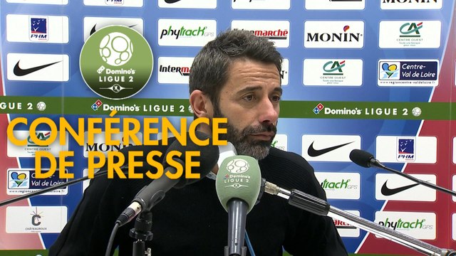 Conférence de presse Châteauroux - Grenoble Foot 38 (2-2) : Nicolas USAI (LBC) - Philippe HINSCHBERGER (GF38) - 2018/2019