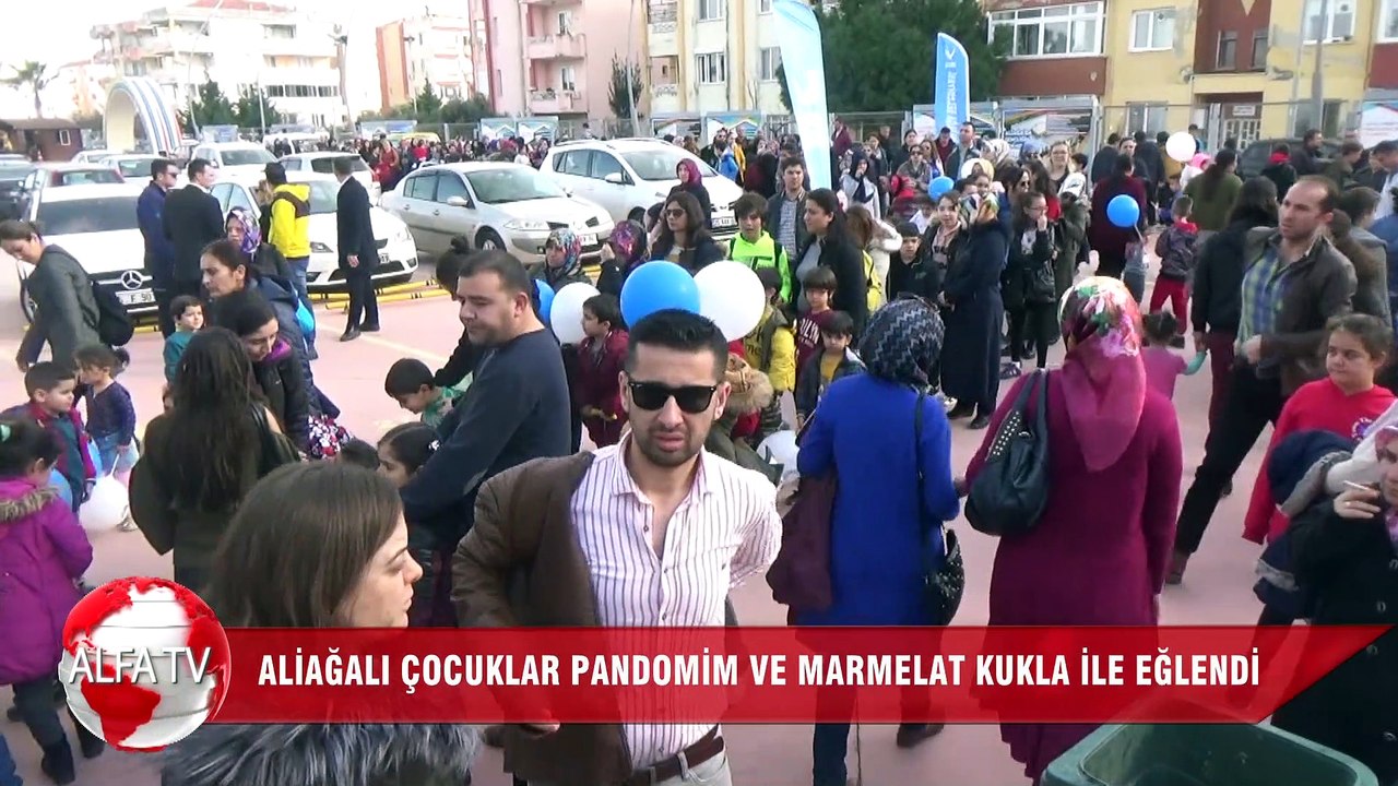 Aliağalı Çocuklar Pandomim Ve Marmelat Kukla İle Eğlendi