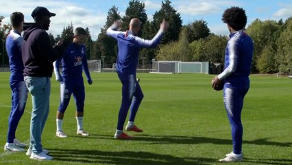 Eden Hazard Super Bowl Keepie-Uppie Skills