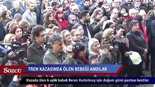 Çorlu’daki tren kazasının kurbanı bebeğin doğum günü pastasını kestiler