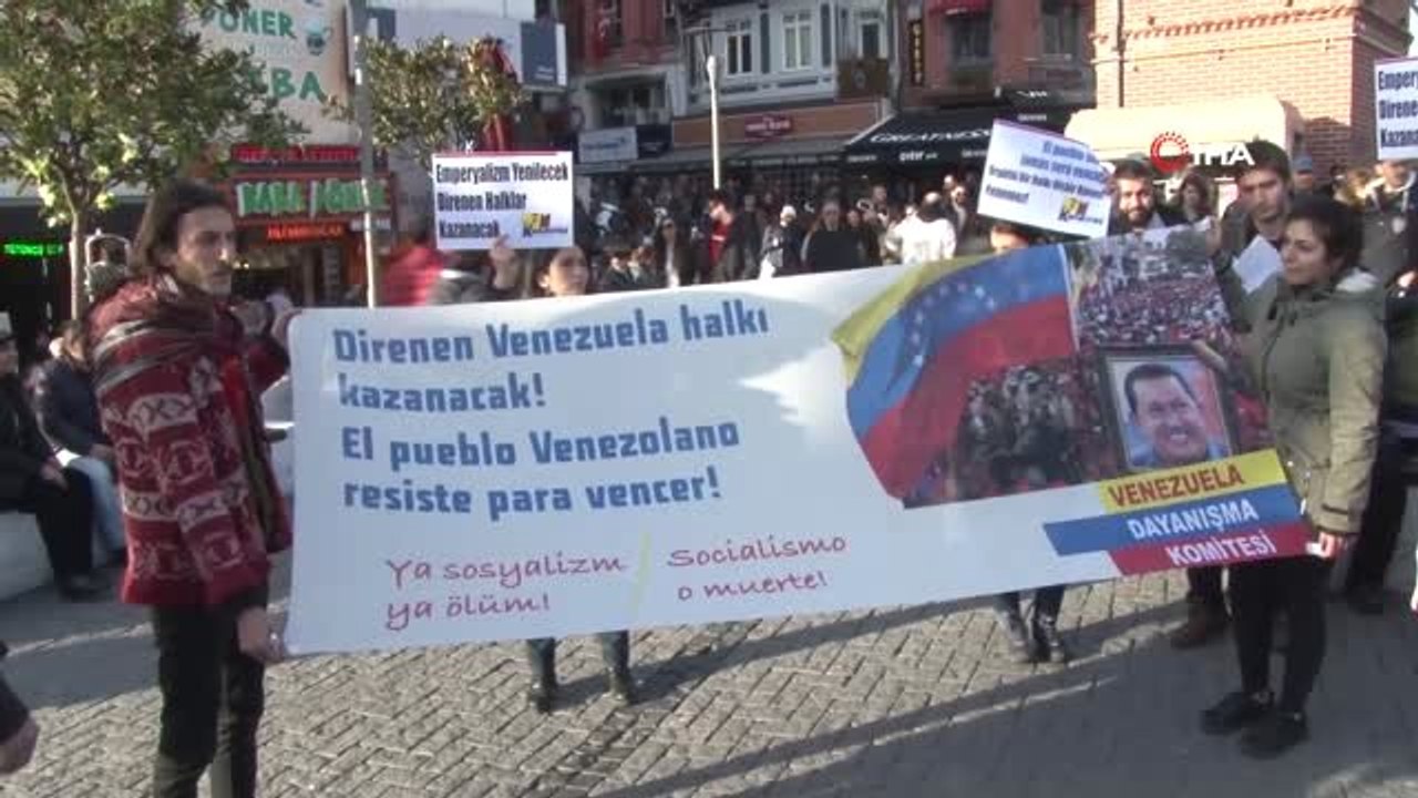 İstanbul'da Venezuela ile Dayanışma Eylemi