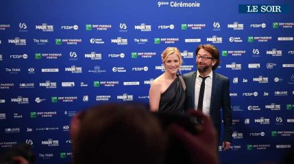 Descente des marches et photocall aux Magritte du cinéma