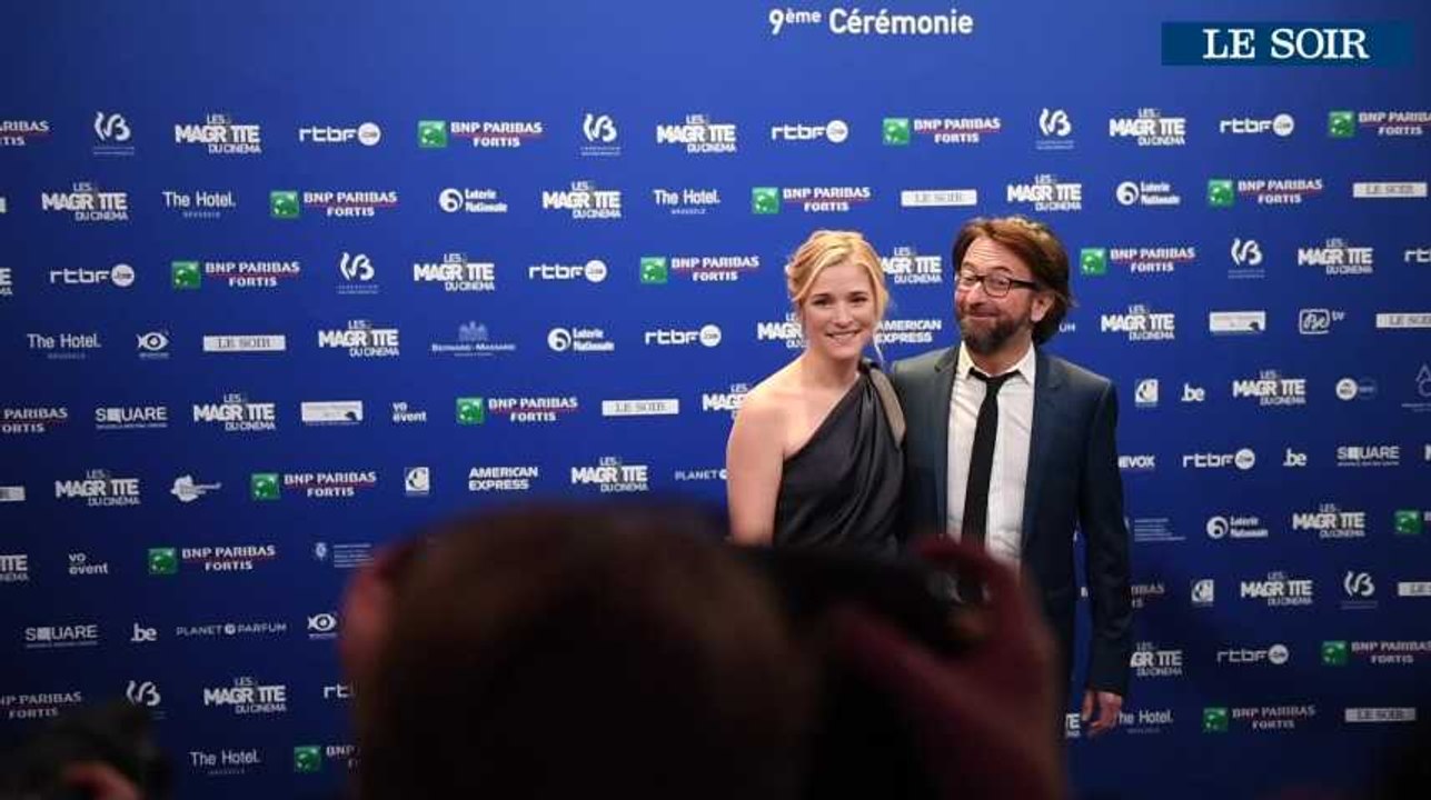 Descente des marches et photocall aux Magritte du cinéma