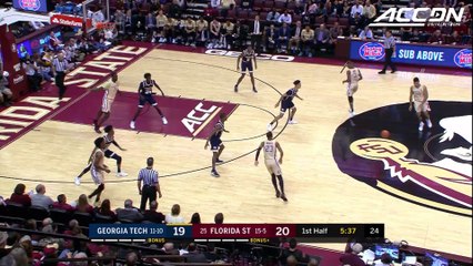 FSU's Terance Mann Flies In For Alley-Oop Dunk vs. GT