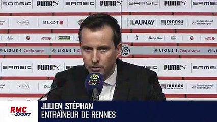 Rennes : "Une première mi-temps insuffisante" juge Stéphan