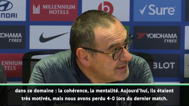 25e j. - Sarri : Nous ne devrions pas perdre un match pour ajouter de la motivation