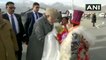 PM Modi greets locals in Leh, to lay foundation stone of new airport terminal