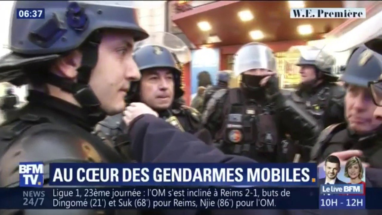 Gilets jaunes: au coeur d'un escadron de gendarmes mobiles