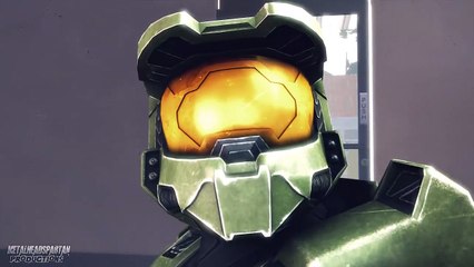 Goku beats up the Master Chief