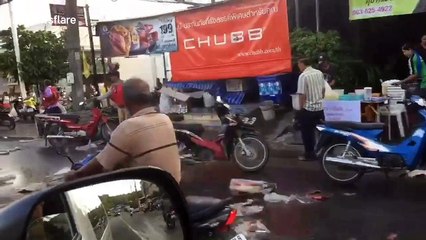 Over-turned truck that spilled 80,000 cans of beer sends locals into a looting frenzy