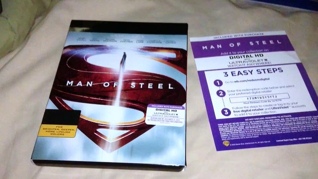 Man of Steel 4K/Blu-Ray/Digital HD Unboxing