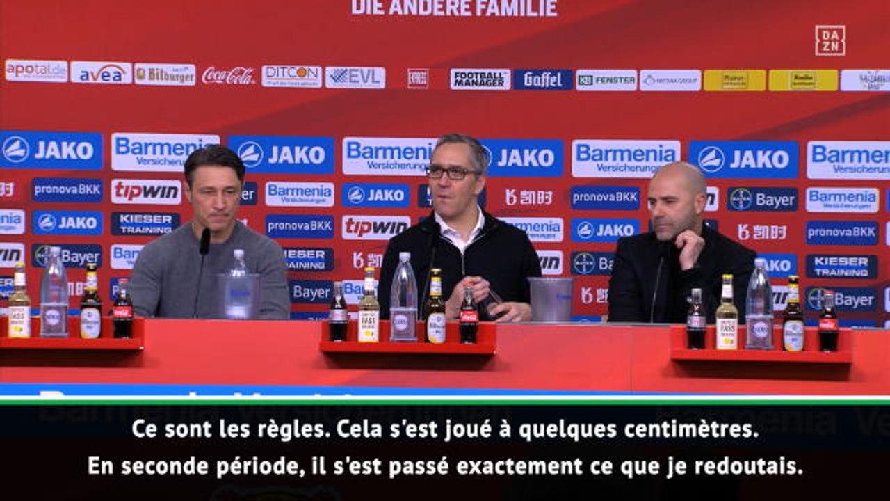 20e j. - Kovac : "Nous sommes énervés par cette défaite"