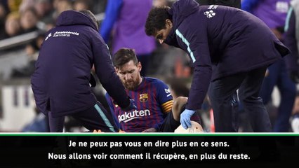 22e j. - Valverde incertain concernant la blessure de Messi