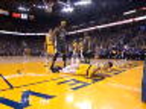 Cousins has monster dunk and staredown