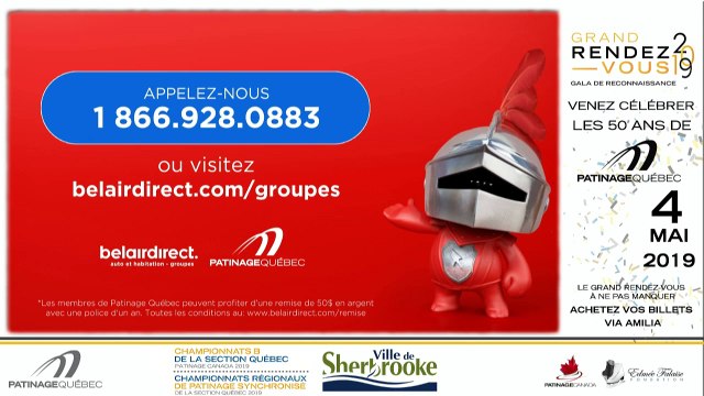 Championnats B de la section Québec - Patinage Canada 2019 / Sans Limites moins de 9 ans Dames