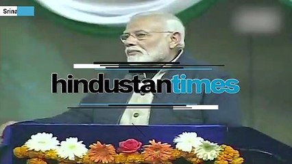 Watch: PM Modi addresses an event in Kashmiri language in Srinagar