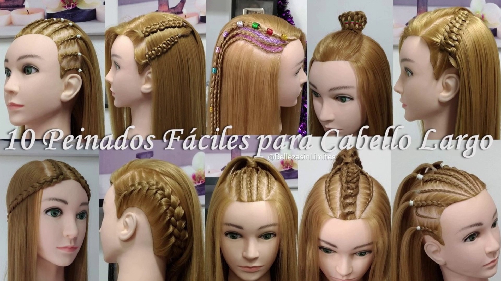 10 Peinados Fáciles para Cabello Largo by Belleza sin Limites - Vídeo  Dailymotion