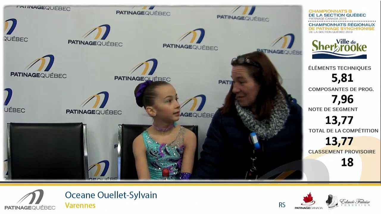 Championnats B de la section Québec - Patinage Canada 2019 / Sans Limites moins de 9 ans Dames_Sans Limites moins de 9 ans Messieurs_Pré-Juvénile moins de 11 ans Messieurs_Pré-Juvénile A Danse Libre_Juvénile Danse Libre