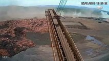 شاهد: فيديو جديد يوثّق لحظة انهيار سدّ في البرازيل