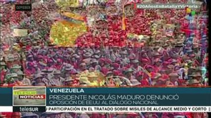 Nicolás Maduro denuncia intención de EEUU de bloquear el diálogo