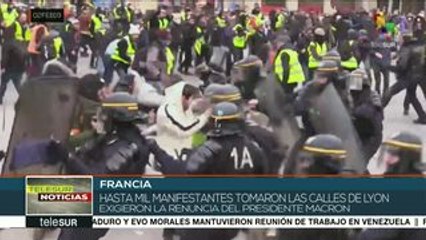 Francia: reprimen marcha de los Chalecos Amarillos en Lyon