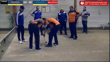 32e Coupe de France Pont-de-Vaux VS Nyons : Triplette ROZIER vs BOISSE