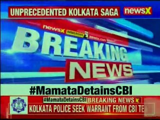 Download Video: Mamata Banerjee starts protest, claims CBI action against Kolkata police chief a ‘coup’ by BJP